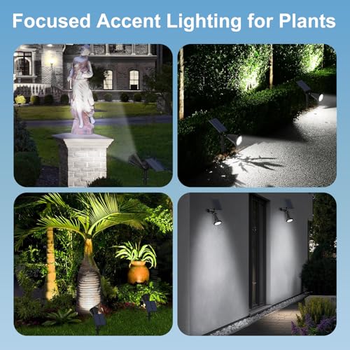 Solar Spot Lights Outdoor (White / 8 pack)