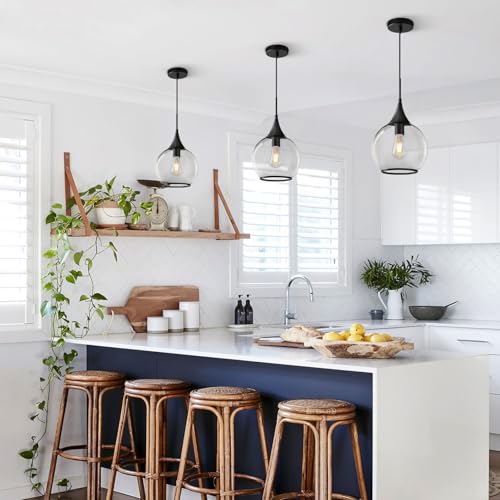 Pendant Lights Kitchen Island (Black / 1 Pack-10inch)
