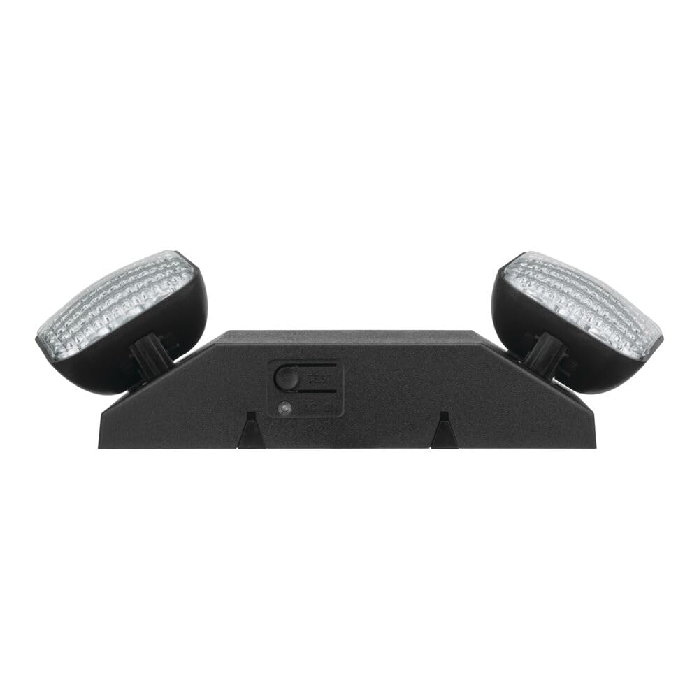Basics LED Emergency Light (Generation 3 (Black, 1-Pack) / Square Lamp (MVOLT))