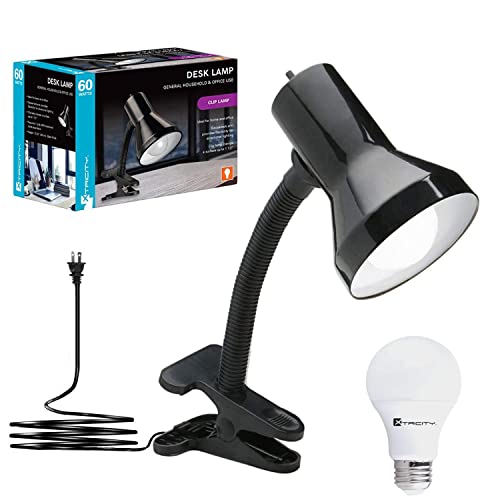 LED Desk Lamp with 360° Flexible Gooseneck