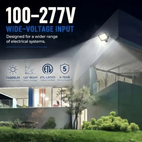 100W 14000LM LED Flood Lights Outdoor (1 Pack)