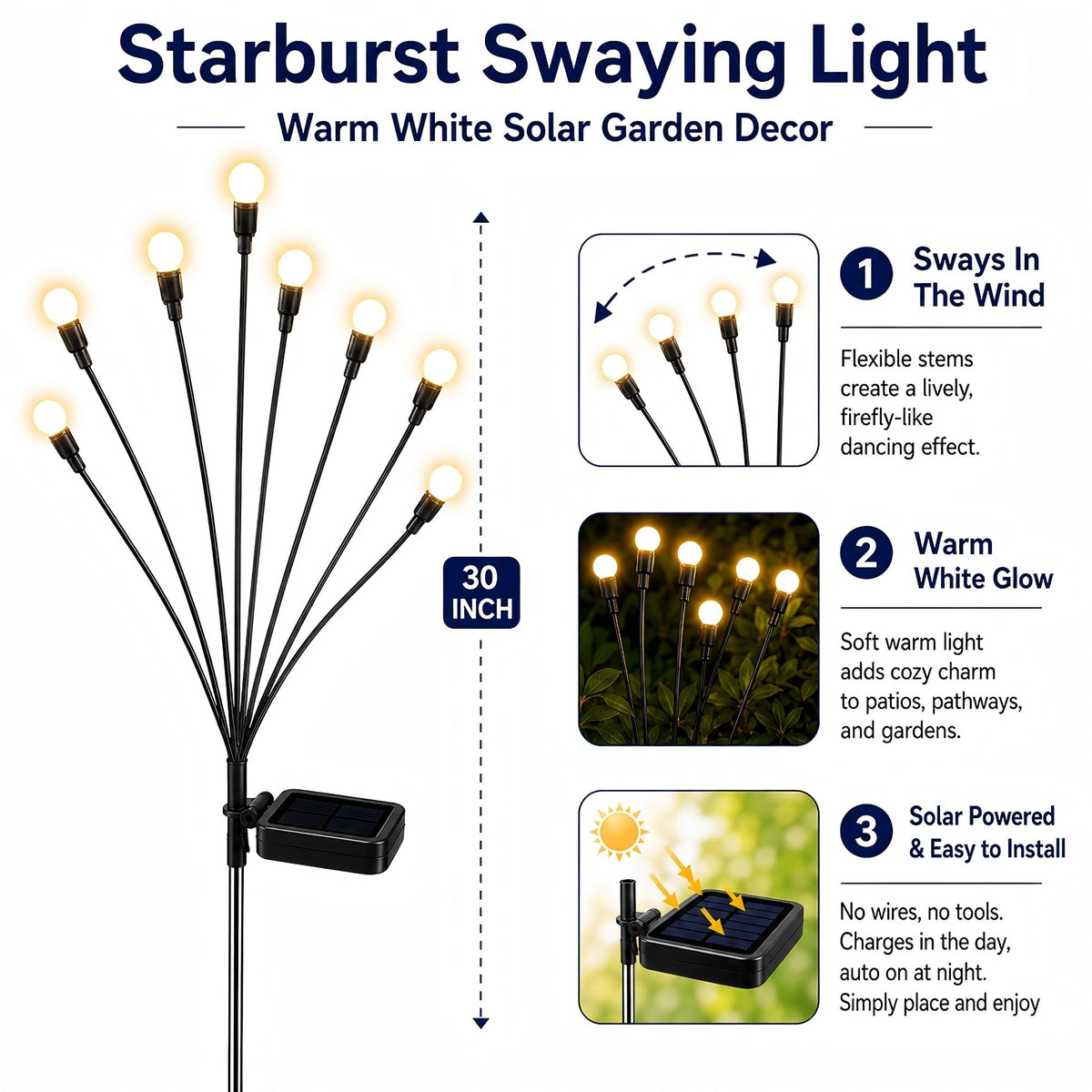 Solar Garden Lights (2 Pack)