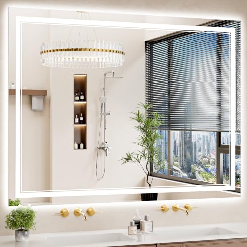 40"x50" LED Bathroom Mirror with Lights (40"L x 50"W)