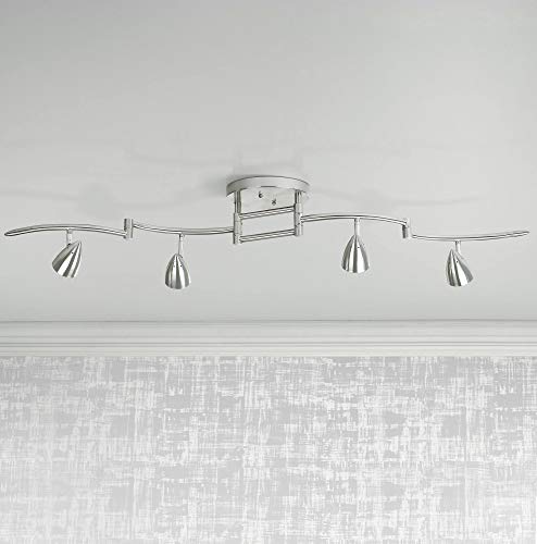 Axel Adjustable Swing Arm 4 (Brushed Nickel / 4-Light)