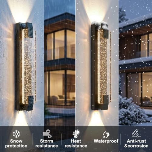 RGB Outdoor Wall Light (Antique Brass / 23.6 Inch)