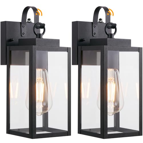 2 Pack 13" Dusk to Dawn Porch Light (13'' 2 PACK / Black)