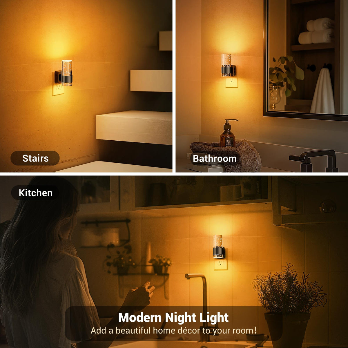 Night Light Amber (Pure Black)