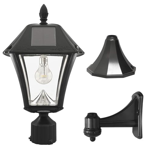 Baytown II Bulb Solar Lamp Post Light Kit 77