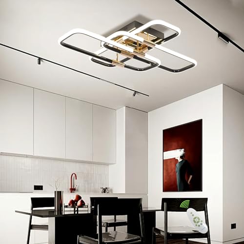 Modern Led Ceiling Light Fixture (Closed to Ceiling / L31.39'')