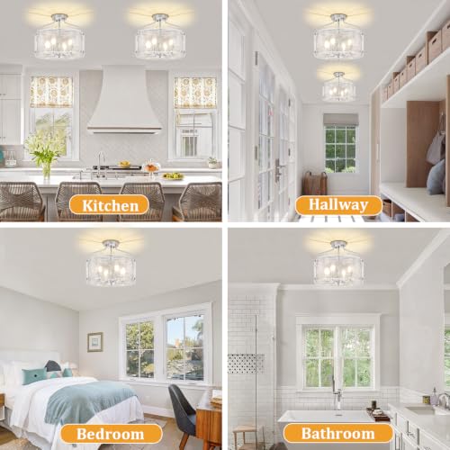 Semi Flush Mount Ceiling Light Fixture 4