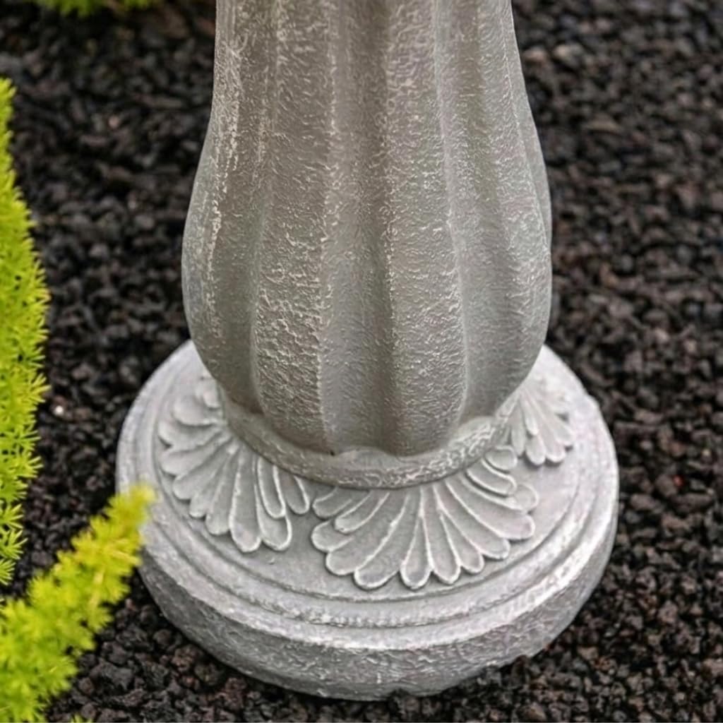 36.2" 2 Tier Solar Water Fountain (Gray / 36.2" Height)