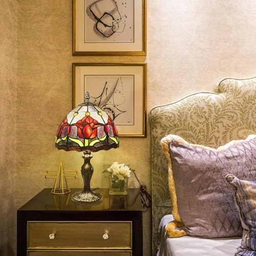 8'' Stained Glass Table Lamp (tulip)