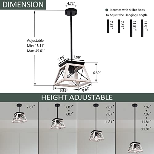 Farmhouse Chandelier Farmhouse Island Light Rustic Chandelier