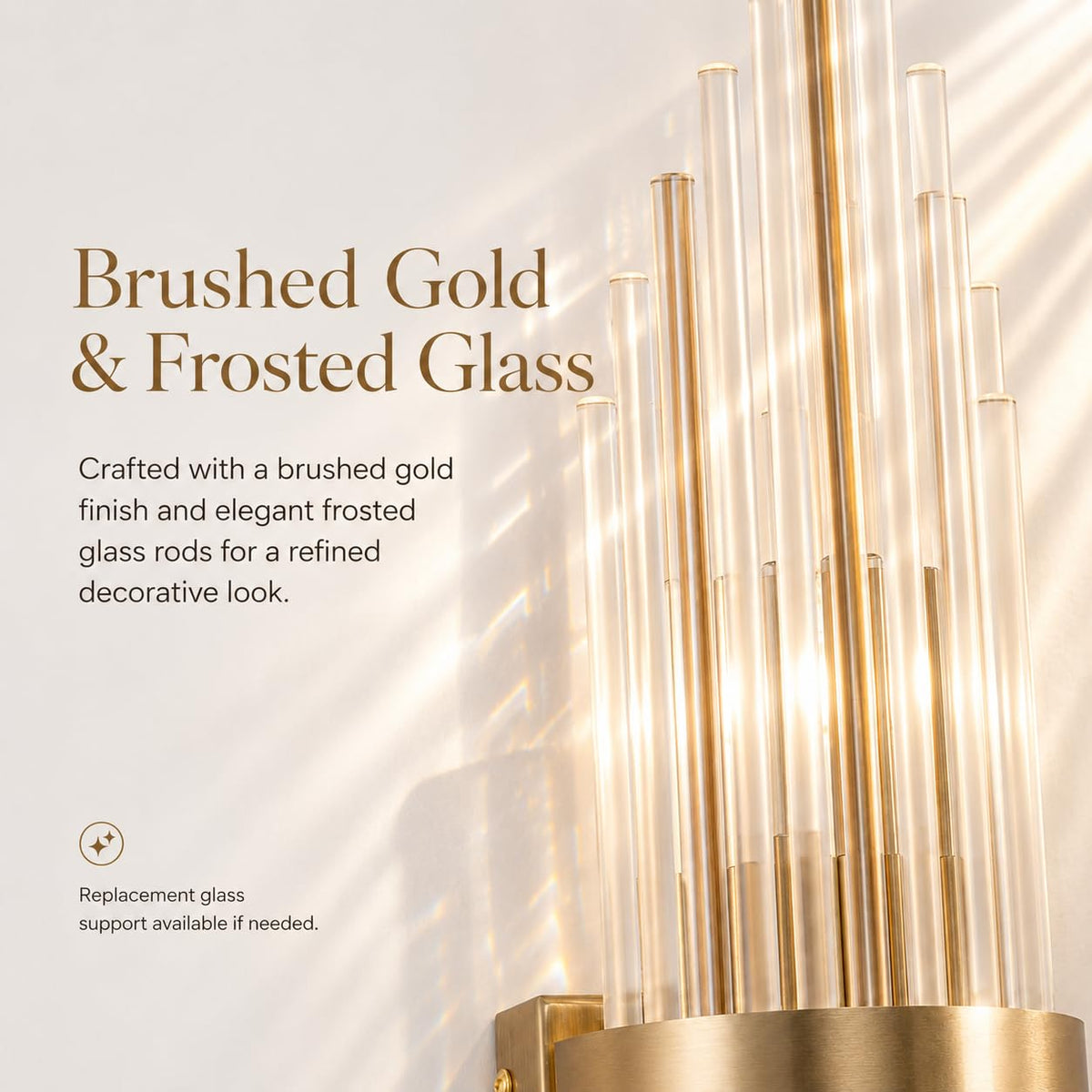 Battery Operated Wall Sconce Set of 2 (Gold 2-pack)