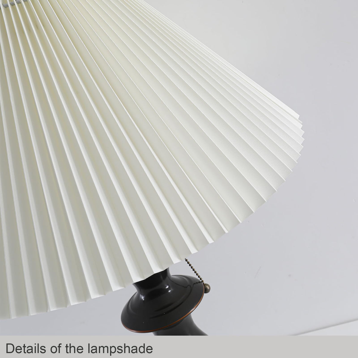 Pleated Lamp Shade for Arc (Cream / 16.5in-1 PCS)