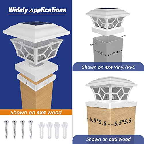 4x4 Solar Post Cap Lights