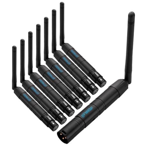 DMX512 Wireless Lighting Control System (Black)