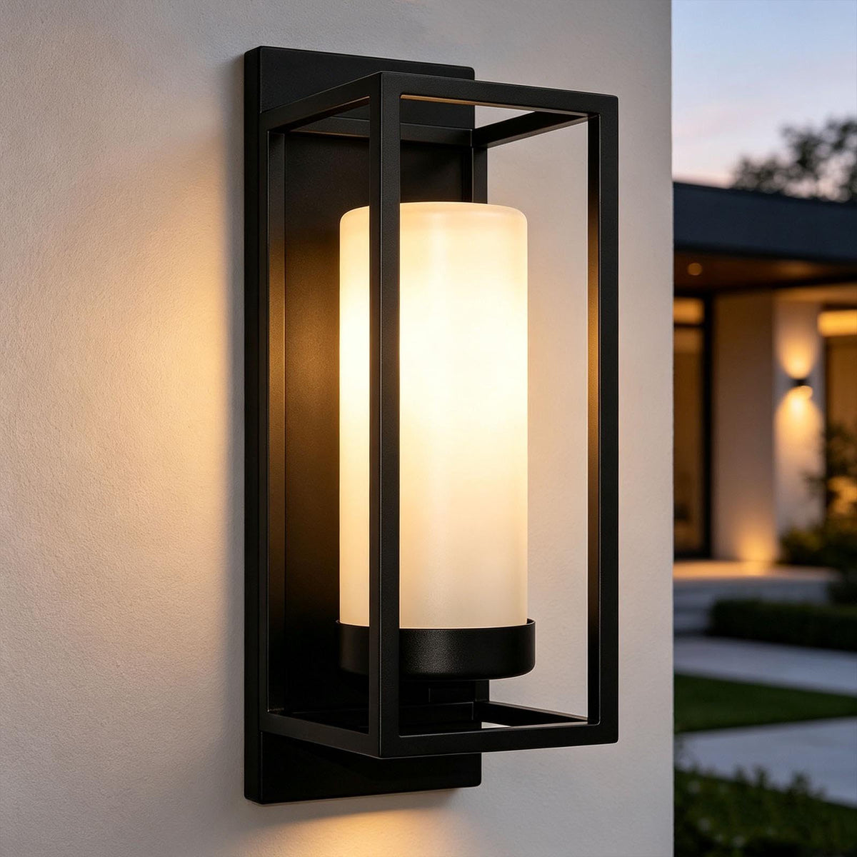 ALVIME 15 Inch Matte Black Outdoor Light Fixture (Matte Black)