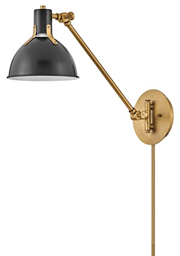Argo Medium Swing Arm Wall Sconce (Satin Black)
