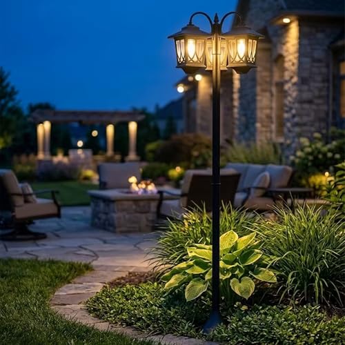 73” Solar Lamp Post Light Outdoor