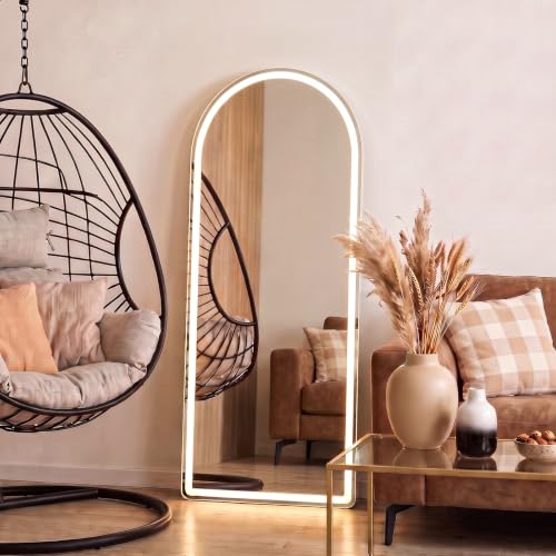 16"x60" Arched Full Length Mirror with Lights (Elegant Led-white Arched / 60"L x 16"W)