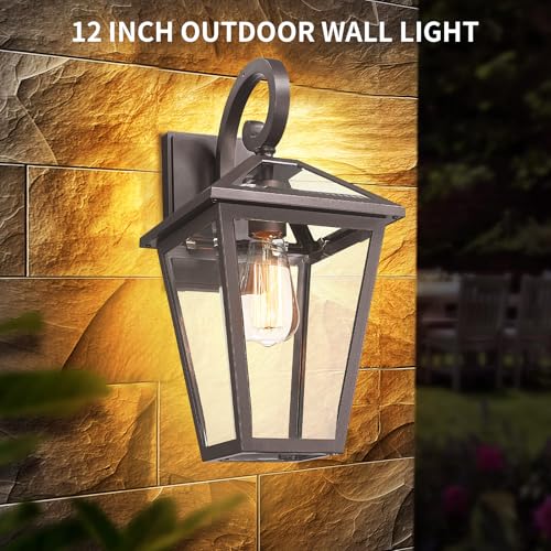 Outdoor Light Fixtures Wall Mount (Oil-Rubbed Bronze-1 PACK / Medium)