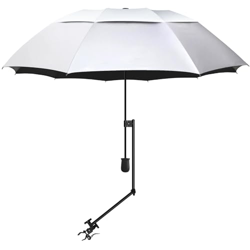 UPF 50+ Golf Umbrella with Adjustable Universal Clamp