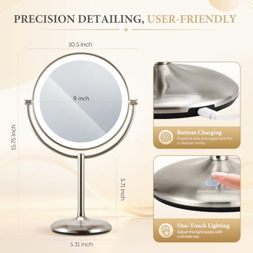 20x Makeup Mirror with Lights