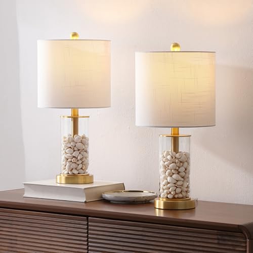Amner 20.5" Fillable Glass Lamp (Brass Gold/Clear)