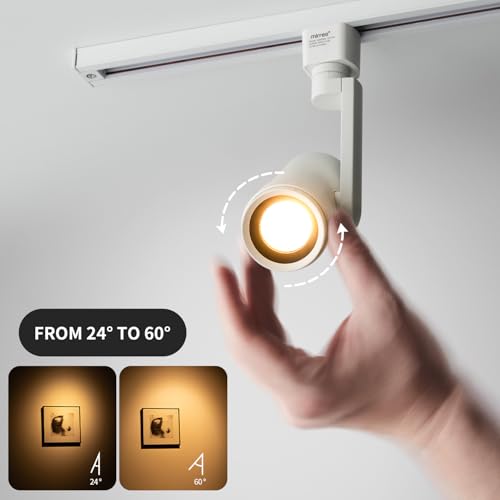 5 Color Zoomable LED Track Lighting Heads (White)