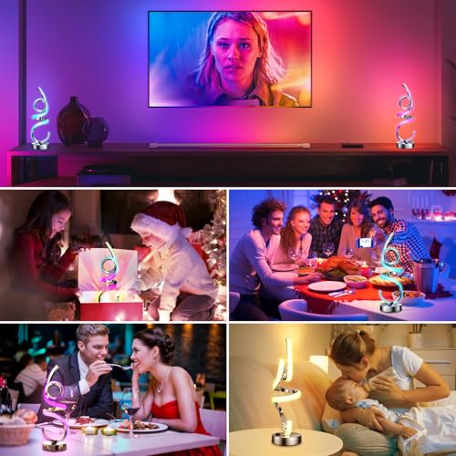 Modern Table Lamp with Remote
