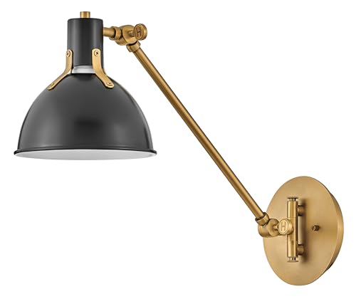Argo Medium Swing Arm Wall Sconce (Satin Black)