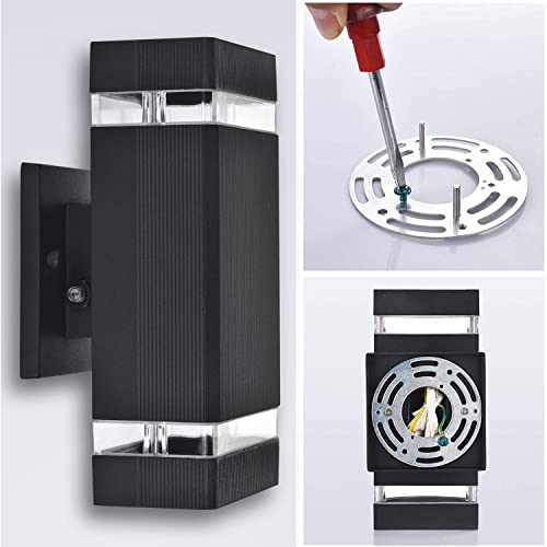 Outdoor Wall Lights (Square 2 Pack)