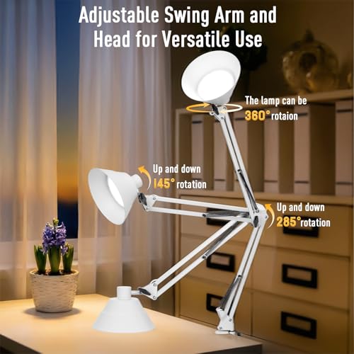 Led Desk Lamp for Home Office (White)