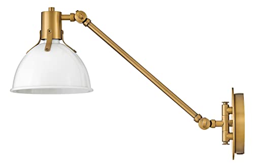 Argo Medium Swing Arm Wall Sconce (Polished White)