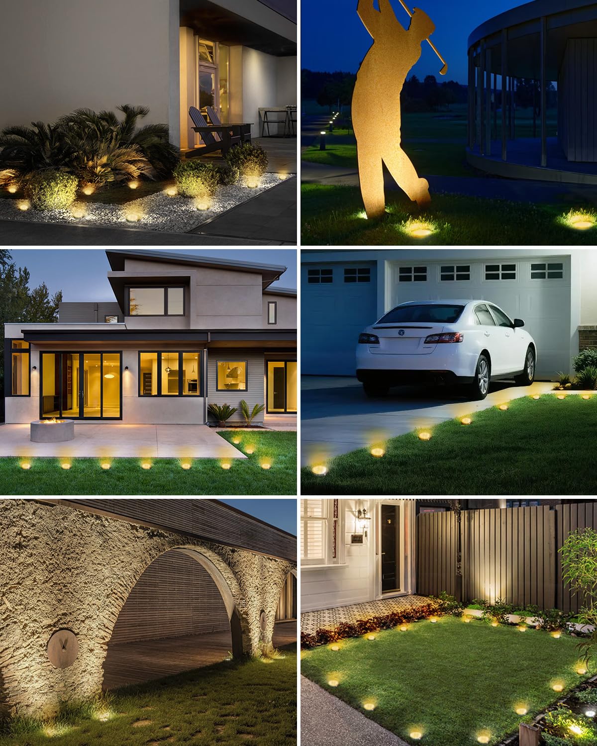 24 Pack Solar Lights Outdoor Waterproof (Warm White / 24 Pack)