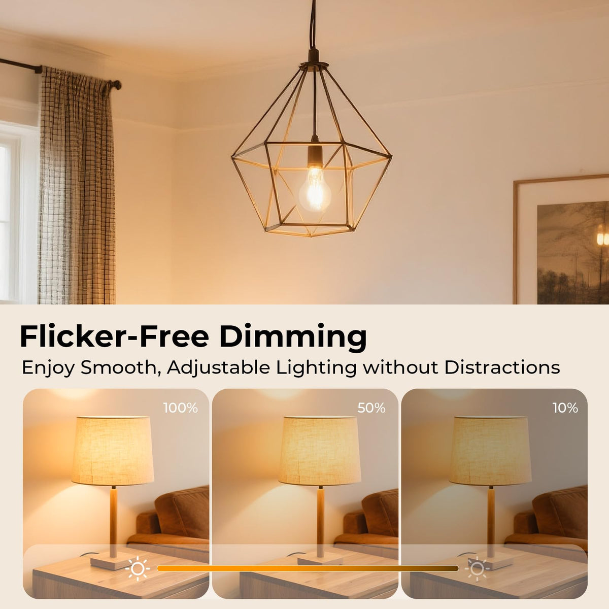 A19 Clear Glass LED Edison Bulb Dimmable (2700k Soft White / 12 Pack)