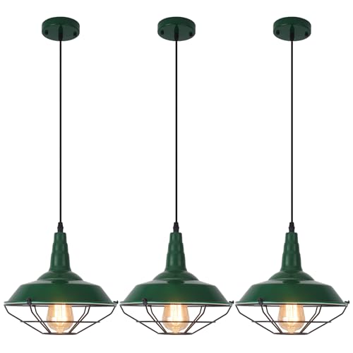 Farmhouse Green Pendant Light (Green / Standard - 10.5inch)