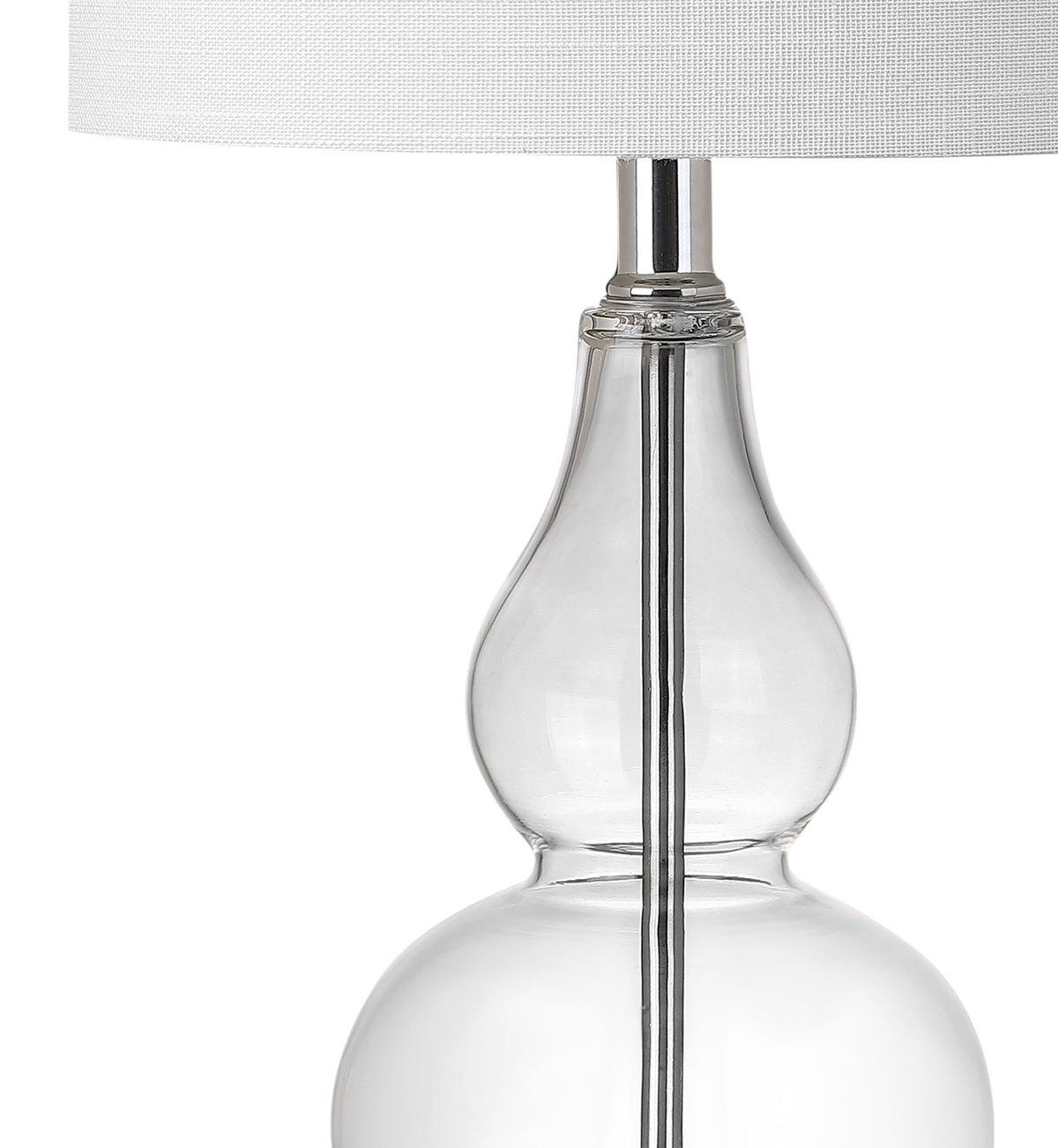 Anya Gourd Glass Table Lamp 20.5" (Single / Clear)