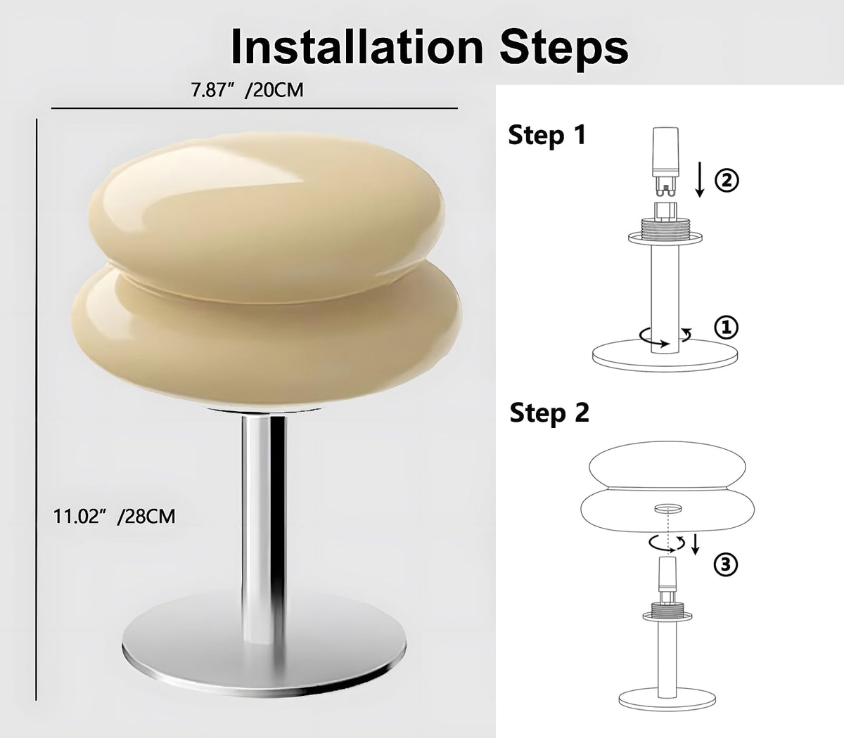 Mushroom Lamp Table Lamp (Pink)
