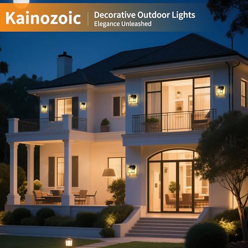 Dawn to Dusk Sensor Outdoor Wall Light Fixtures Waterproof Black Exterior Lighting Fixture Anti (Dawn to Dusk Function / 1 Pack)