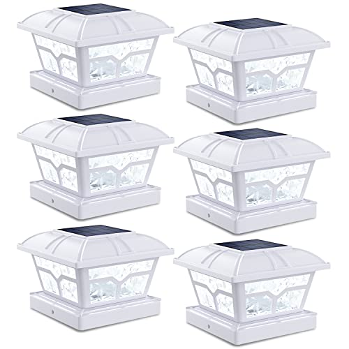 Solar Post Lights Outdoor 2 Modes 020 4PK