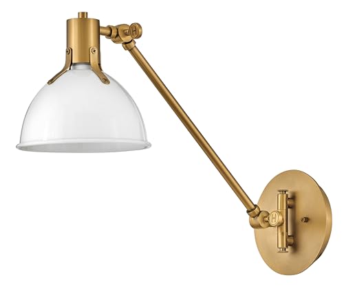 Argo Medium Swing Arm Wall Sconce (Polished White)