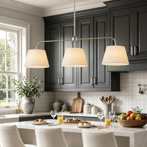 40" Nickel Kitchen Island Lighting (Nickel)