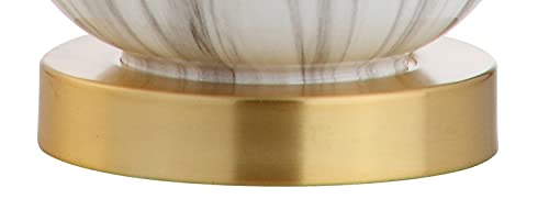 Anya Gourd Glass Table Lamp 20.5" (Single / Black / White)