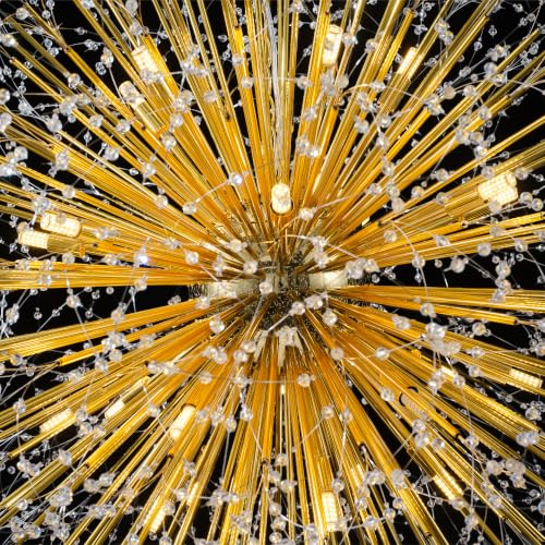 48" Gold Dandelion Crystal Chandelier (Gold-7(48''))
