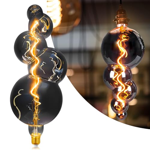 4W Filament 2700K Warm Lights (Special Electroplated Huge Bubble(dimmable))