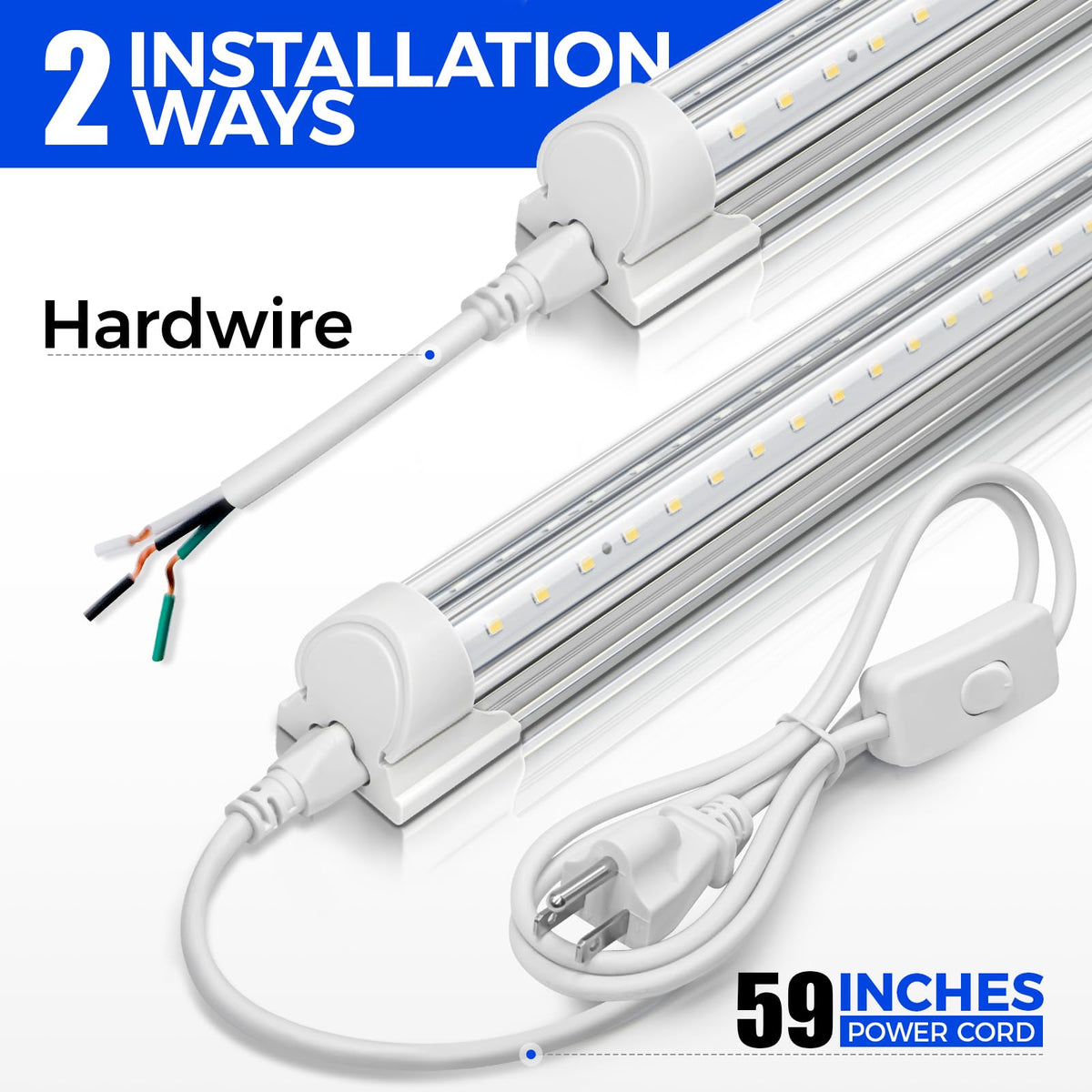 T8 LED Shop Lights 6FT (6500K / 6ft-10 Packs)