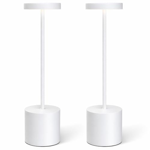 Set of 2 Cordless Rechargeable Table Lamps
