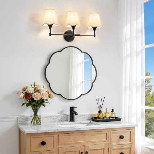 Black Bathroom Vanity Light Fixtures (Matte Black / 3 LIGHT)